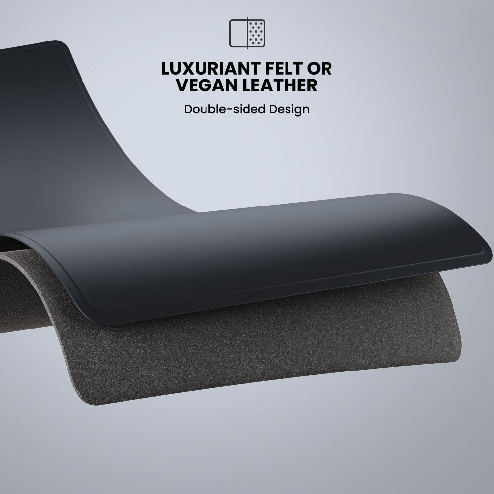 Modern lounge chair with luxurious felt or vegan leather finish on a gray background